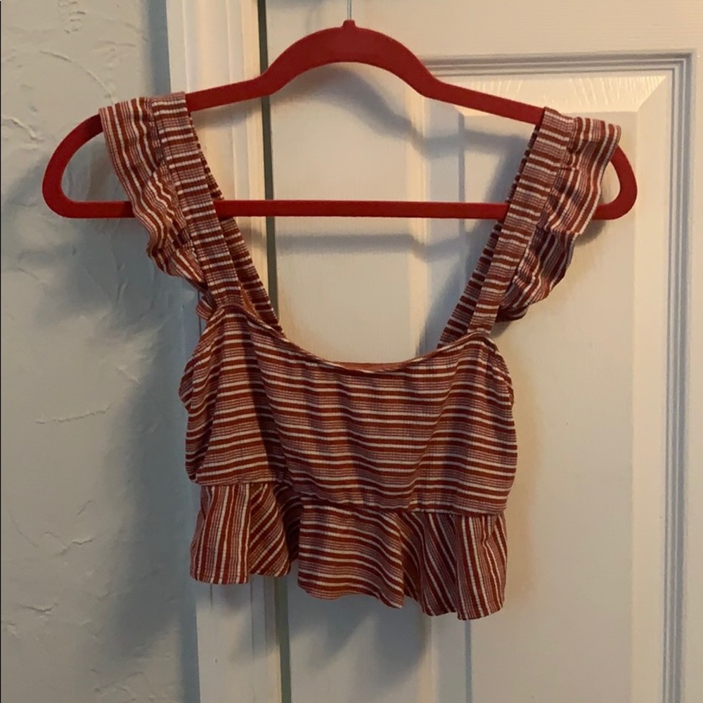 Urban Outfitters pink crop top